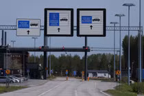 Cửa khẩu biên giới Imatra giữa Phần Lan và Nga. Ảnh: Getty.