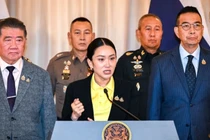 Thủ tướng Thái Lan Paetongtarn Shinawatra phát biểu trong cuộc họp báo tại Tòa nhà Chính phủ, Bangkok, Thái Lan vào ngày 19/6. Ảnh: Reuters.