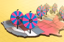 Các bang dao động được cho là sẽ quyết định người chiến thắng trong bầu cử Tổng thống Mỹ (Ảnh: SCMP)