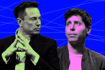 Từ chỗ bạn bè, Elon Musk và Sam Altman đã trở thành địch thủ không đội trời chung. Ảnh: Wired.
