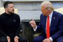 Tổng thống Mỹ Donald Trump gặp Tổng thống Ukraine Volodymyr Zelensky tại Nhà Trắng ngày 28/2. Ảnh: Reuters.