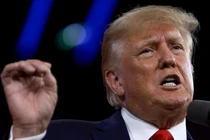 Cựu Tổng thống Mỹ Donald Trump phát biểu tại CPAC ở Orlando, bang Florida ngày 26/2 (Ảnh: Getty)