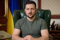 Tổng thống Ukraine Volodymyr Zelensky. Ảnh: Moscow Times.