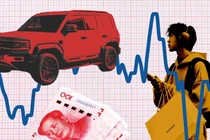 Giá ô tô ở Trung Quốc đang giảm với tốc độ nhanh nhất trong 22 tháng (Ảnh: FT)