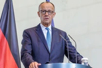 Thủ tướng Đức Friedrich Merz tại một cuộc họp báo ở Berlin, Đức, ngày 26/8. Ảnh: Getty.