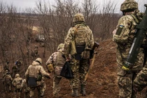 Hoạt động huấn luyện quân sự của quân đội Ukraine ở DonetskẢnh: Anadolu.