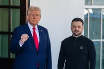 Tổng thống Mỹ Donald Trump đã chỉ trích Tổng thống Ukraine Volodymyr Zelensky tại Nhà Trắng vào tháng 2. Ảnh: NYTimes.