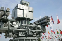 Tổ hợp pháo- tên lửa phòng không Pantsir-M trên hạm của Hải quân Nga có thêm những khả năng tác chiến mới (Ảnh: TASS)