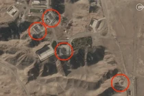 Các tòa nhà bị hư hại tại cơ sở Parchin vào ngày 27/10 (Ảnh: Planet Labs)