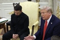 Tổng thống Mỹ Donald Trump và Tổng thống Ukraine Volodymyr Zelensky tại Nhà Trắng ở Washington, DC, ngày 18/8. Ảnh: Getty.