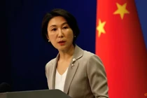 Người phát ngôn Bộ Ngoại giao Trung Quốc Mao Ninh tham dự một cuộc họp báo tại Bắc Kinh, Trung Quốc vào ngày 26/7/2023. Ảnh: Reuters.