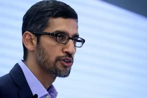 Sundar Pichai, CEOcủa Google, phát biểu về trí tuệ nhân tạo trong hội nghị nhóm chuyên gia tư vấn ở Brussels, Bỉ vào ngày 20/1/2020 (Ảnh: CNBC)