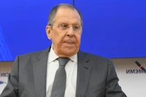 Ngoại trưởng Nga Sergey Lavrov tại Diễn đàn khoa học và chuyên gia quốc tế lần thứ XI "Primakov Readings" ở Moscow hôm 24/6. Ảnh: Sputnik.