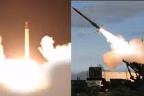 Tên lửa Iran phóng vào Al Udeid và hệ thống Patriot của Mỹ. Ảnh: MW.