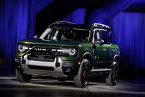Ford Motor trưng bày mẫu SUV Bronco Sport Sasquatch trước ngày dành cho giới truyền thông tại Triển lãm ô tô Detroit 2025 tại Huntington Place ở Detroit, Michigan, Mỹ ngày 9/1. Ảnh: Reuters.