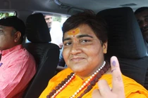 Bà Pragya Singh Thakur ở Bhopal, Ấn Độ (Ảnh: Reuters)