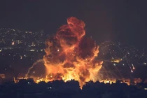 Các vùng ngoại ô phía nam của Beirut là mục tiêu của các cuộc không kích của Israel vào trong hôm Chủ nhật tuần trước (Ảnh: WSJ)