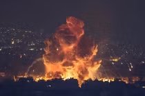 Các vùng ngoại ô phía nam của Beirut là mục tiêu của các cuộc không kích của Israel vào trong hôm Chủ nhật tuần trước (Ảnh: WSJ)