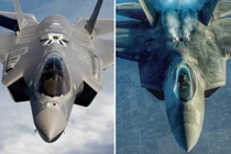 Chiến đấu cơ tàng hình F-35 và F-22 của Không quân Mỹ. Ảnh: MW.