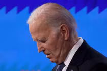 Tổng thống Mỹ Joe Biden tham gia cuộc tranh luận Tổng thống do CNN tổ chức ngày 27/6 tại Atlanta, Georgia (Ảnh: Getty)