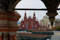 Hình ảnh một cuộc duyệt binh tại Quảng trường Đỏ, Moscow, Nga. Ảnh: TASS.