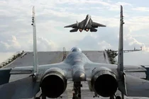 Máy bay tiêm kích tàng hình của Nga sẽ có khả năng cất,hạ cánh theo phương thẳng đứng (Ảnh: RIA Novosti)