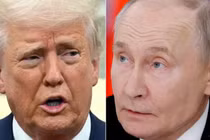Tổng thống Mỹ Donald Trump và Tổng thống Nga Vladimir Putin. Ảnh: AFP.