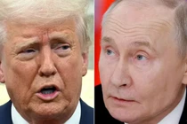 Tổng thống Mỹ Donald Trump và Tổng thống Nga Vladimir Putin. Ảnh: AFP.