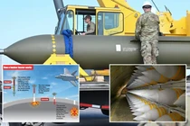 Bom xuyên phá boong-ke GBU-57 của Mỹ. Ảnh: NYPost.