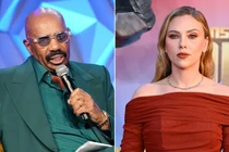 Người dẫn chương trình Steve Harvey và nữ diễn viên Scarlett Johansson nằm trong số những người nổi tiếng bị dính deepfake. Ảnh: AFP.