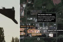 UAV Shahed 136 và ảnh vệ tinh cho thấy Nga mở rộng nhà máy Alabuga. Ảnh: MW.