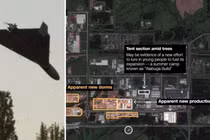 UAV Shahed 136 và ảnh vệ tinh cho thấy Nga mở rộng nhà máy Alabuga. Ảnh: MW.