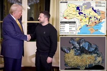 Tổng thống Mỹ Donald Trump và Tổng thống Ukraine Volodymyr Zelensky đang hướng tới một thỏa thuận khai thác đất hiếm, và liệu thỏa thuận này có khả thi? Ảnh: NYPost.