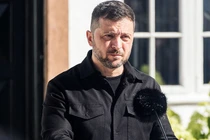 Tổng thống Ukraine Volodymyr Zelensky tại Đan Mạch hôm 3/9. ảnh: Getty.