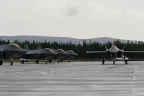 Máy bay chiến đấu F-35A Lightning II của Không quân Mỹ được nhìn thấy tại Căn cứ Không quân Eielson, Alaska, vào năm 2021. Ảnh: Không quân Mỹ.