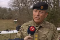 Thiếu tướng Peter Boysen, Tham mưu trưởng Lực lượng vũ trang Đan Mạch tham gia cuộc phỏng vấn vào ngày 16/4. Ảnh: Kyiv Post.