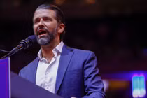 Ông Donald Trump Jr. phát biểu trong một cuộc vận động tranh cử tại Madison Square Garden vào ngày 27/10/2024 tại New York (Ảnh: Getty)