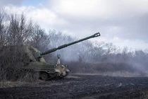 Một khẩu pháo của Ukraine ở tiền tuyến tại Donbass vào ngày 9/1/2025. Ảnh: Getty.