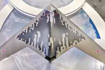 Mẫu máy bay Okhotnik-B của quân đội Nga (Ảnh: Fighterjetsworld)