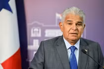 Tổng thống Panama Jose Raul Mulino tổ chức một cuộc họp báo tại Thành phố Panama ngày 6/2. Ảnh: Reuters.