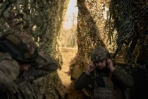 Quân đội Ukraine bắn pháo tự hành M-109, ngày 16/10. Ảnh: Getty.