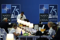 Một cuộc họp tại Hội nghị thượng đỉnh NATO ở Washington DC, Mỹ vào ngày 11/7 (Ảnh: Getty)