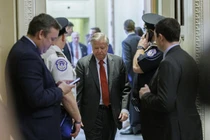 Thượng nghị sĩ Mỹ Lindsay Graham, người đề xuất dự luật trừng phạt Nga. Ảnh: CNP.