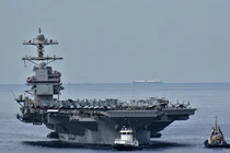 Tàu USS Gerald Ford đã được điều đến khu vực Caribe. Ảnh: Getty.
