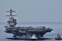 Tàu USS Gerald Ford đã được điều đến khu vực Caribe. Ảnh: Getty.
