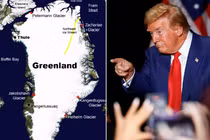 Ông Donald Trump nhắc lại ý tưởng mua Greenland. Ảnh: News18.