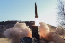 Bức ảnh thử nghiemej tên lửa được KCNA công bố (Ảnh: KCNA)