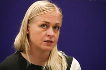 Ngoại trưởng Phần Lan Elina Valtonen ở Pristina, Kosovo, Serbia ngày 5/9/2024 (Ảnh: Getty)