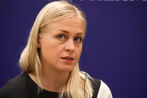 Ngoại trưởng Phần Lan Elina Valtonen ở Pristina, Kosovo, Serbia ngày 5/9/2024 (Ảnh: Getty)