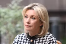 Người phát ngôn Bộ Ngoại giao Nga Maria Zakharova tham dự cuộc phỏng vấn với RIA Novosti ở Moscow, Nga. Ảnh: Sputnik.